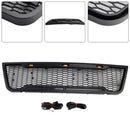Ford E150 E250 E350 2003 2004 2005 2006 2007 Front Grille Black Air Intake Radiator Bumper Grill With LED & FORD Letter-3