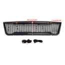 Ford E150 E250 E350 2003 2004 2005 2006 2007 Front Grille Black Air Intake Radiator Bumper Grill With LED & FORD Letter-2