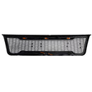 Ford E150 E250 E350 2003 2004 2005 2006 2007 Front Grille Black Air Intake Radiator Bumper Grill With LED & FORD Letter-8