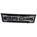 Ford E150 E250 E350 2003 2004 2005 2006 2007 Front Grille Black Air Intake Radiator Bumper Grill With LED & Letter-11