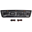 Ford E150 E250 E350 2003 2004 2005 2006 2007 Front Grille Black Air Intake Radiator Bumper Grill With LED & Letter-4