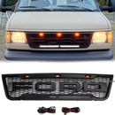 2003-2007 Ford E150 E250 E350 Parrilla Parachoques delantero Rejilla de repuesto negra mate con luz LED-1