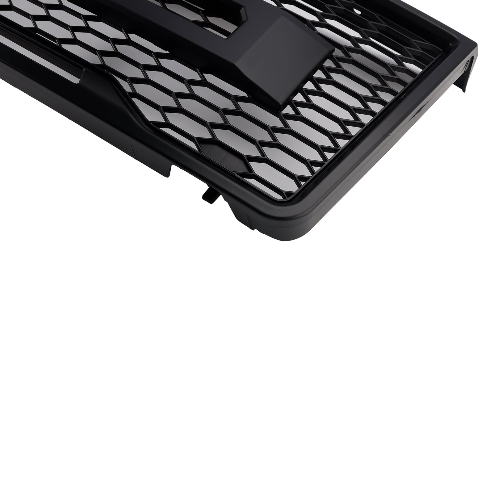 Parrilla delantera estilo Raptor para Ford F150 1992-1996, color negro mate, con luz LED