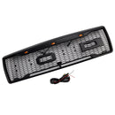 1992-1996 Ford F150 Raptor Style Grill Grille de pare-chocs avant noir mat avec lumière LED-13