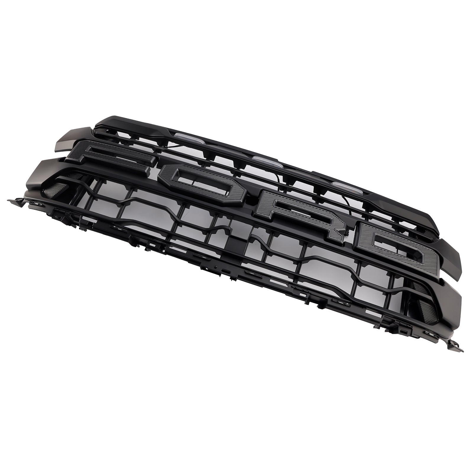 Grille de pare-chocs avant noire de remplacement avec éclairage LED pour Ford F150 Raptor 2024-2025