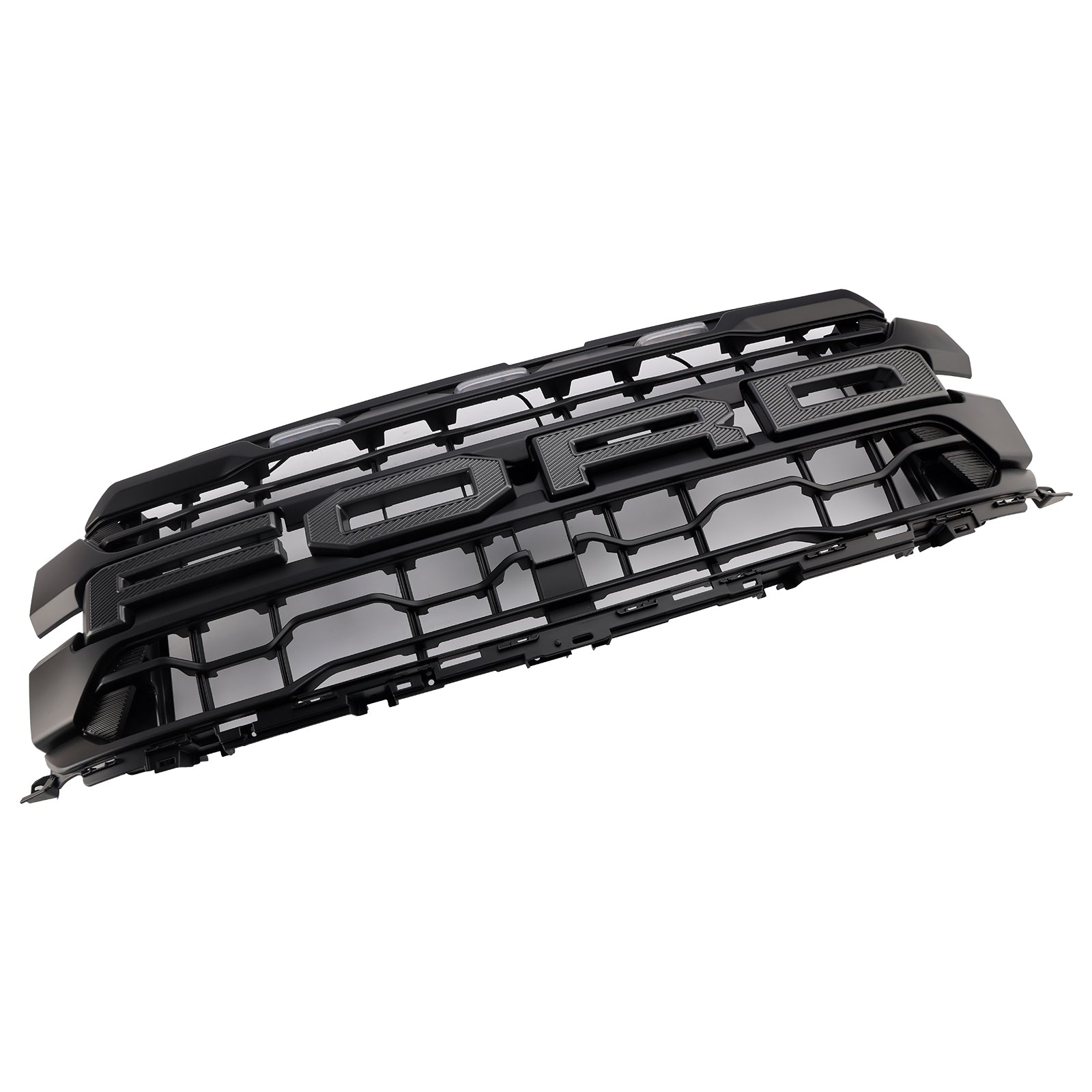 2024-2025 Ford F150 Raptor Grill Front Bumper Black Replacement Grille W/ LED Light