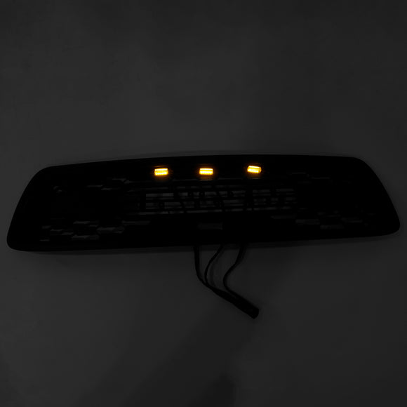 2000-2002 Toyota Tundra Front Grill Matte Black Front Bumper Grille TRD PRO Style W/ LED