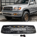 2000-2002 Toyota Tundra Front Grill Matte Black Front Bumper Grille TRD PRO Style W/ LED-1