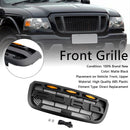 2004-2011 Ford Ranger Raptor Style Grill Pare-chocs avant Calandre noire mate avec lumière LED-3