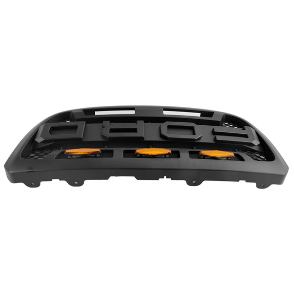 2004-2011 Ford Ranger Raptor Style Grill Pare-chocs avant Calandre noire mate avec lumière LED