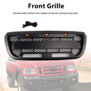 Pour Ford Ranger 2004-2011 calandre noire pare-chocs central avant Raptor Grill + lumière LED-4