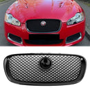 2008-2011 Jaguar XF XF-R -tyylinen säleikkö, kiiltävä musta etupuskurin vaihtosäleikkö-1
