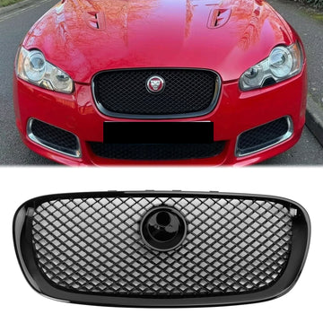 2008-2011 Jaguar XF XF-R estilo grade brilhante preto amortecedor dianteiro grade de substituição
