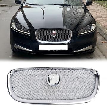 Rejilla cromada de repuesto para parachoques delantero estilo Jaguar XF XF-R 2012-2015