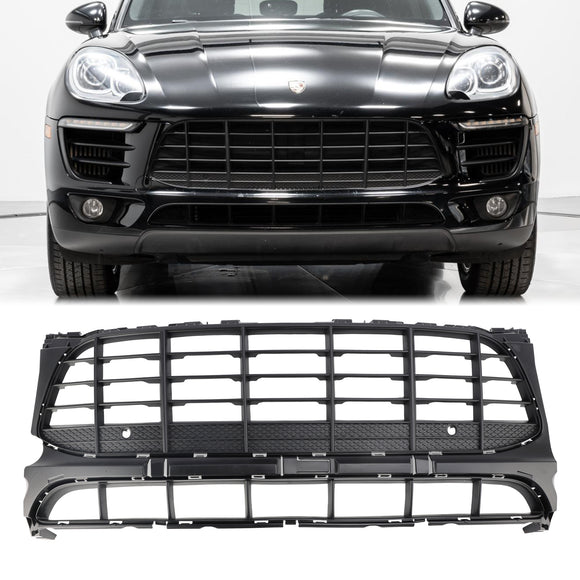 Porsche Macan 2015 2016 2017 2018 Parrilla delantera negra mate Rejilla de radiador de entrada de aire 95B807683H1E0 95B807683K1E0