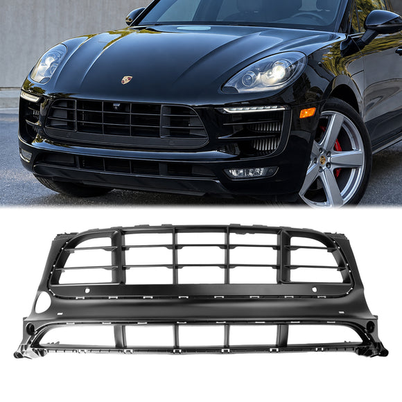 2014-2017 Porsche Macan GTS Grill Front Bumper Replacement Mesh Black Grille 95B807683-AG 95B-807-683-AG-0K1