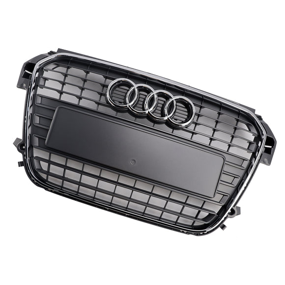 Parrilla de listones de malla cromada de repuesto para parachoques delantero de Audi A1/A1 S-Line 2010-2015