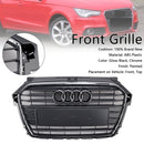2014-2019 Audi A1/A1 Sline/S1 Calandre avant Pare-chocs avant Grille à lattes chromées avec emblème en anneau-3