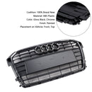 2014-2019 Audi A1/A1 Sline/S1 Calandre avant Pare-chocs avant Grille à lattes chromées avec emblème en anneau-6
