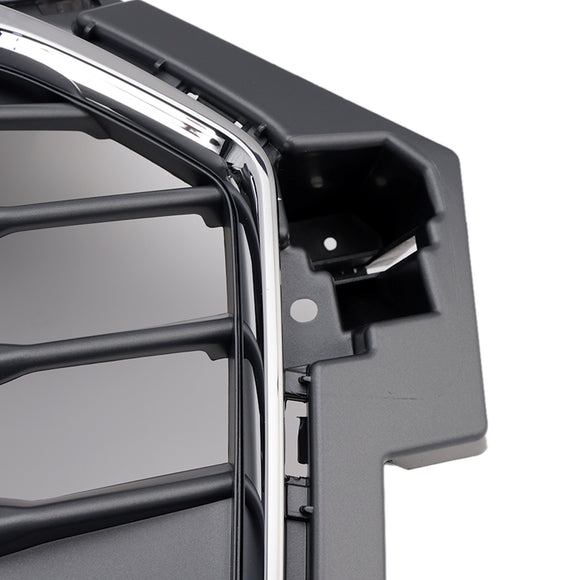 2014-2019 Audi A1/A1 Sline/S1 Calandre avant Pare-chocs avant Grille à lattes chromées avec emblème en anneau