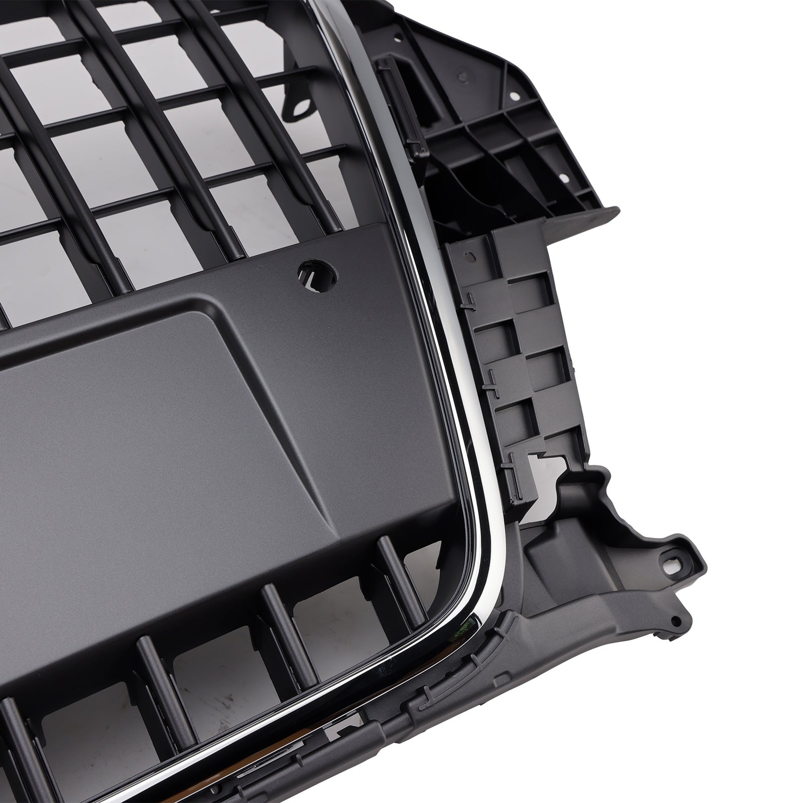 Audi Q3 2011-2015 Grille de remplacement de pare-chocs avant de calandre chromée grise