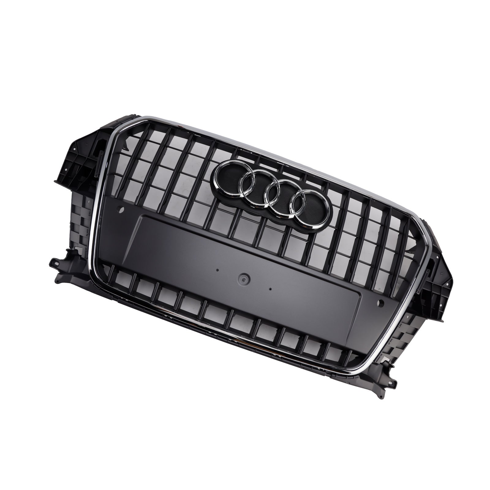 Audi Q3 2011-2015 Grille de remplacement de pare-chocs avant de calandre chromée grise
