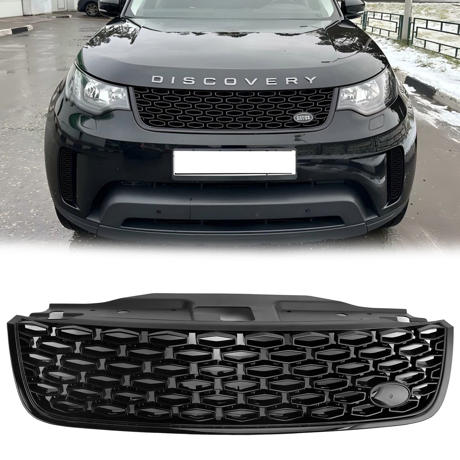 2017-2020 Land Rover Discovery 5 Dynamic Style Front Grille Front Bumper Black Replacement Grill LR082695