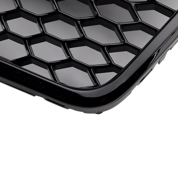 2004-2011 Audi A6 C6 Honeycomb Grill Front Bumper RS Style Black Replacement Grille