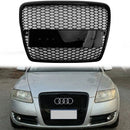 Audi A6 /S6 /A6 Sline C6 2008 2009 2010 2011 RS Honeycomb Front Grill Radiator Mesh Upper Bumper Grille-18