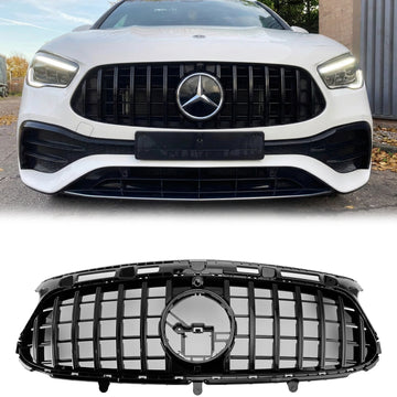 2020-2023 Mercedes Benz GLA-Klasse H247 GLA250 AMG Line GLA45 GTR Grill Voorbumper Vervanging Zwart Grille