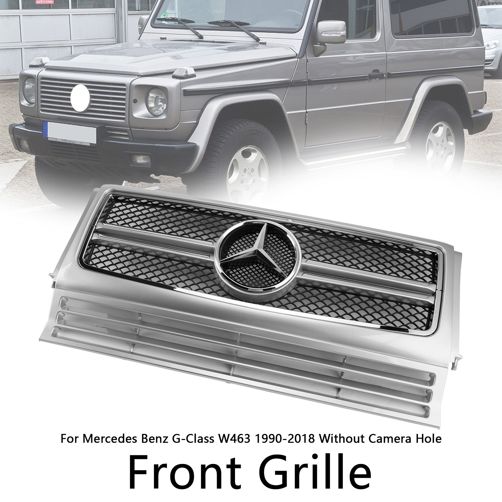 Mercedes Benz G-Class W463 1990-2018 Chrome Grille Front Bumper Grill