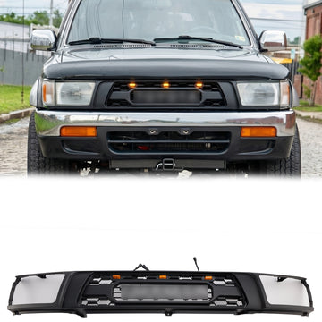 Kratka TRD PRO do Toyoty 4Runner 1992-1995 Matowa czarna kratka przedniego zderzaka ze światłem LED