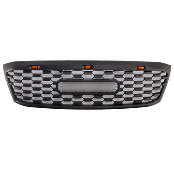 2005-2011 Toyota Hilux N70 Voorgrill Honingraat Matzwarte Voorbumpergrille W/LED + Letter