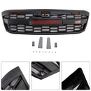 Toyota Hilux 2005-2011 N70 GR Style Grill Parachoques delantero Rejilla de repuesto negra mate con LED + letra roja-4