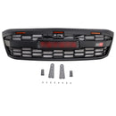 Toyota Hilux 2005-2011 N70 GR Style Grill Parachoques delantero Rejilla de repuesto negra mate con LED + letra roja-1