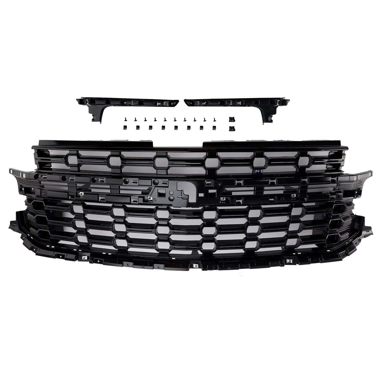 Front Grill For Chevrolet Tahoe / Suburban 2021-2024 Z71-Look Black Air Intake Radiator Bumper Grille