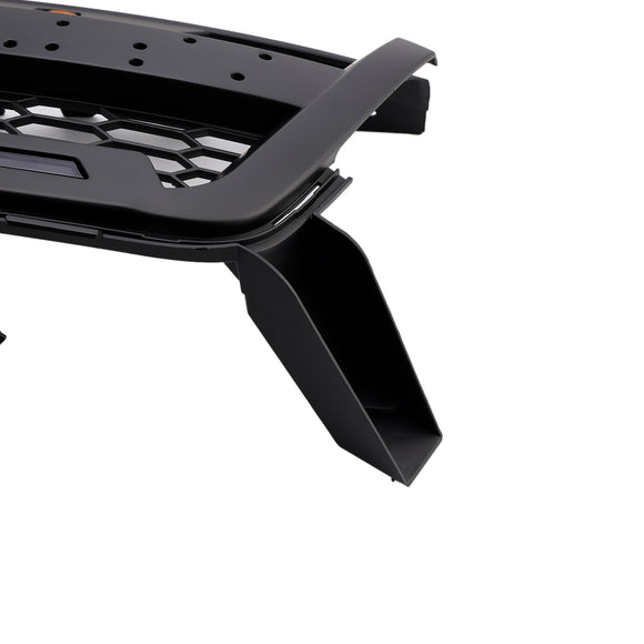 2016–2020 Chevrolet Colorado, mattschwarzer Frontgrill, obere Stoßstange, Wabengitter mit LED-Licht