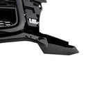 Parrilla de panal estilo Audi Q3/SQ3 RSQ3 2016-2018, repuesto de parachoques delantero, parrilla negra con emblema de anillo-7