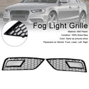 2013-2016 Audi A4 B8.5 a nido d'ape fendinebbia griglia paraurti anteriore copertura inferiore griglia nera 8K0807681K 8K0807682K-2