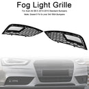 2013-2016 Audi A4 B8.5 a nido d'ape fendinebbia griglia paraurti anteriore copertura inferiore griglia nera 8K0807681K 8K0807682K-3