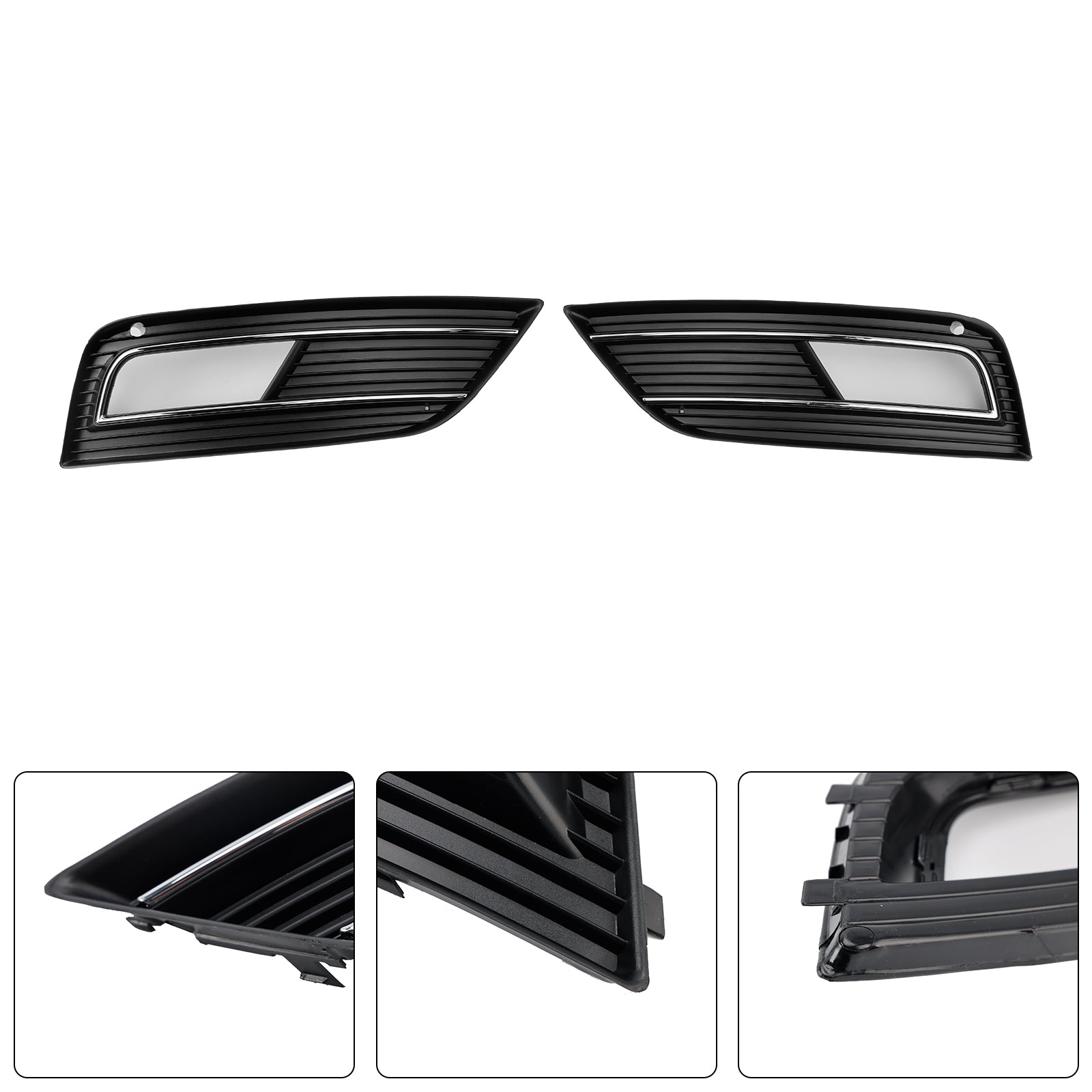 2013-2016 Audi A4 B8.5 Rejilla de luz antiniebla tipo panal parachoques delantero cubierta inferior parrilla negra 8K0807681K 8K0807682K