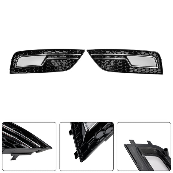 2013-2016 Audi A4 B8.5 a nido d'ape fendinebbia griglia paraurti anteriore copertura inferiore griglia nera 8K0807681K 8K0807682K