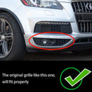 Audi Q7 Sline 2010-2015 2 STUKS Voorbumper Mistlamp Grill Onderste Grille Cover Zwart-2