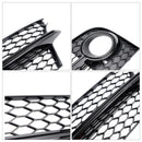 2011-2014 Audi TT MK2 S-Line/TTS Paraurti anteriore a nido d'ape Griglia fendinebbia Copertura inferiore nera-13