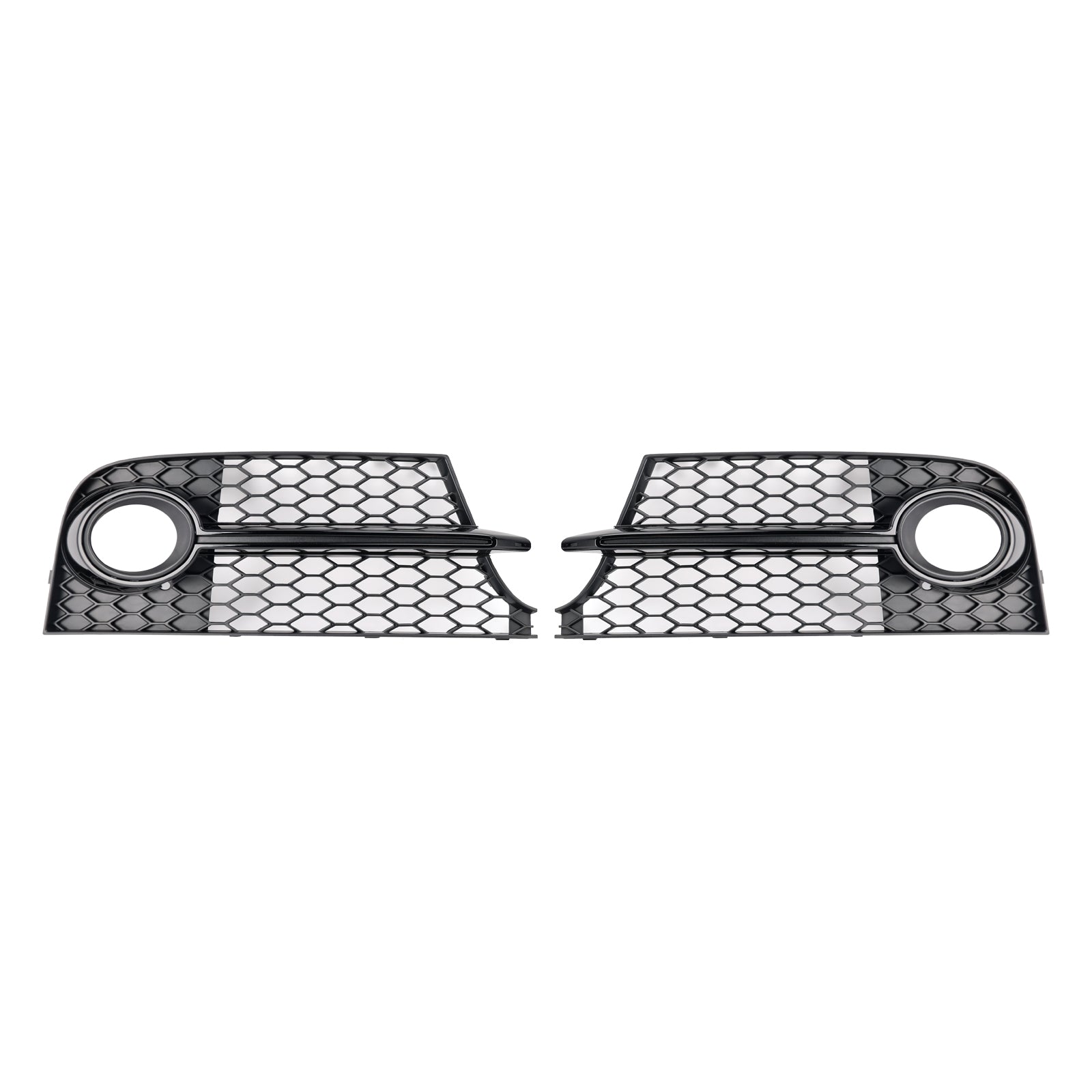 2011-2014 Audi TT MK2 S-Line / TTS Honeycomb Front Bumper Fog Light Grille Lower Black Grill Cover
