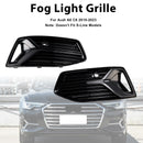 2018-2024 Audi A6 Standard C8 2PCS Frontstoßstange Unterer Grill Nebelscheinwerferabdeckung Schwarzer Grill-26