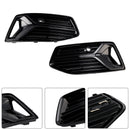 2018-2024 Audi A6 Standard C8 2PCS Frontstoßstange Unterer Grill Nebelscheinwerferabdeckung Schwarzer Grill-27