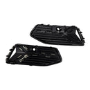 2018-2024 Audi A6 Standard C8 2PCS Frontstoßstange Unterer Grill Nebelscheinwerferabdeckung Schwarzer Grill-21