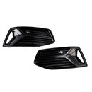 2018-2024 Audi A6 Standard C8 2PCS Frontstoßstange Unterer Grill Nebelscheinwerferabdeckung Schwarzer Grill-22