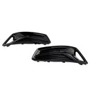 2018-2024 Audi A6 Standard C8 2PCS Frontstoßstange Unterer Grill Nebelscheinwerferabdeckung Schwarzer Grill-13